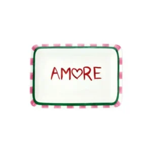 Vassoietto rettangolare Amore Viva l'Italia