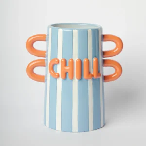 Vaso chill arancio/azzurro
