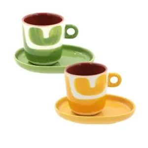 Set 2 tazze caffè c/p - Attimi