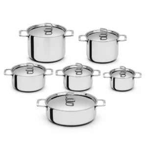 Batteria di pentole 9 pz con tegame 28 cm - Tullio