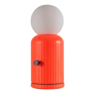 Lampada e ricarica wireless arancio - Lund London