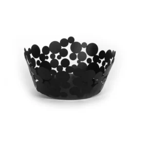 Cesto pane Bolle nero