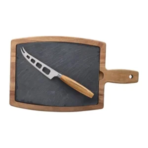 Tagliere ardesia con manico e coltello- Guest & Gift